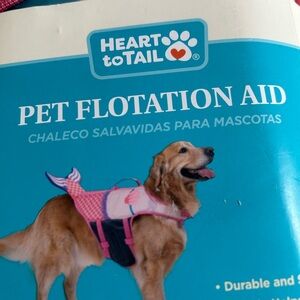 Pet Flotation Aid with Pink Mermaid Design L